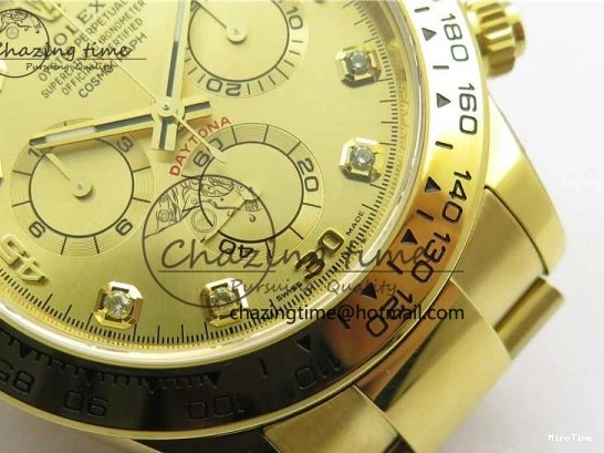 MiroTime 0210 Daytona 116508 YG Noob 1:1 Best Edition 904L YG Case and Bracelet YG Crystal Dial SA MultiPurpose 2628